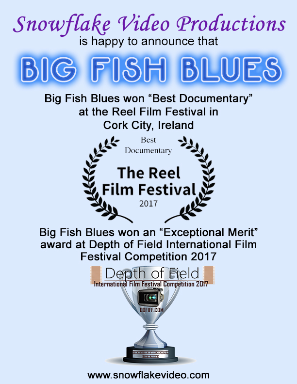big fish blues award for best video production image
